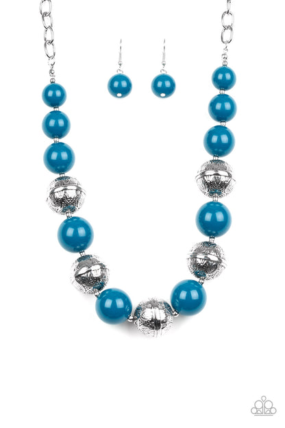 Floral Fusion-Blue Necklace