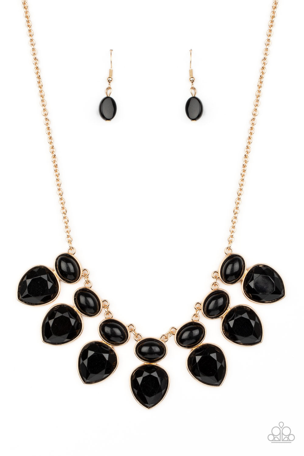 Modern Masquerade-Black Necklace