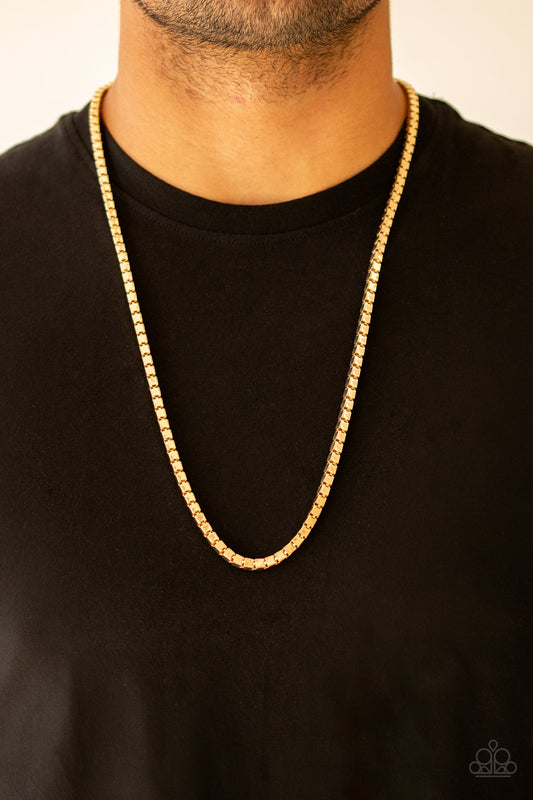 Boxed In-Gold Urban Necklace