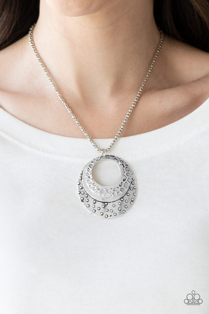 Texture Trio-Silver Necklace