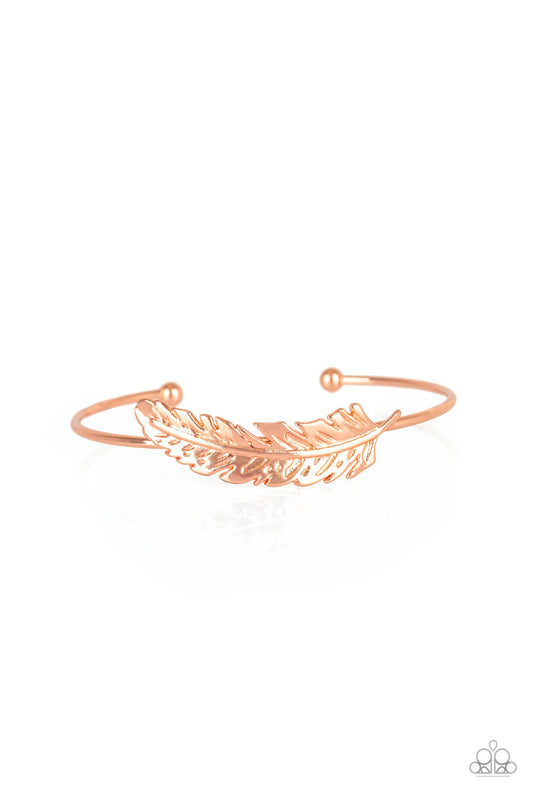 How Do You Like This Feather-Copper Bracelet