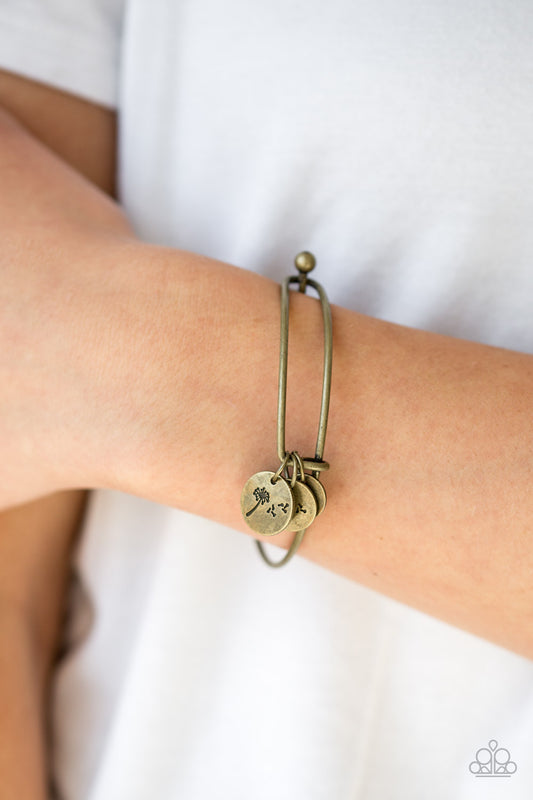 Dreamy Dandelions-Brass Bracelet