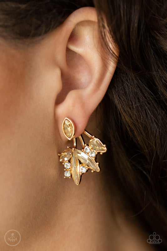 Deco Dynamite-Gold Post Earring