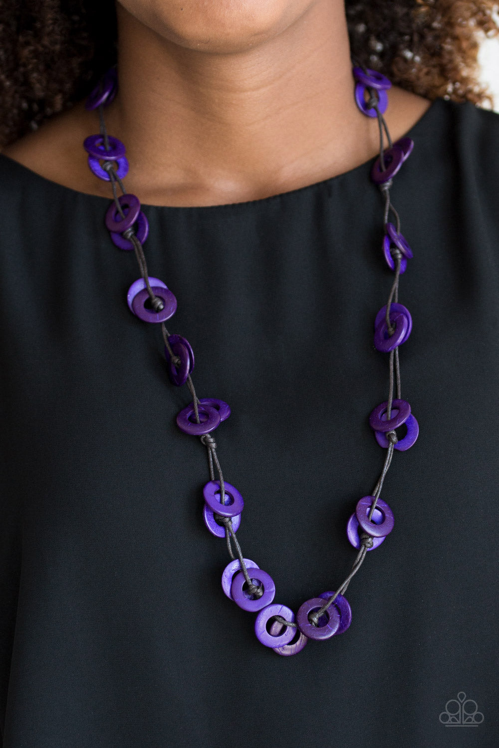 Waikiki Winds-Purple Necklace