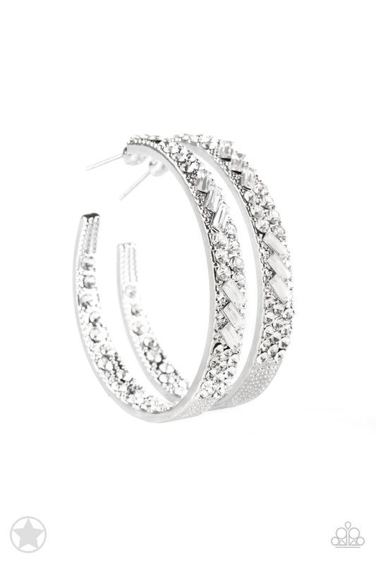 GLITZY By Association-White Earrings