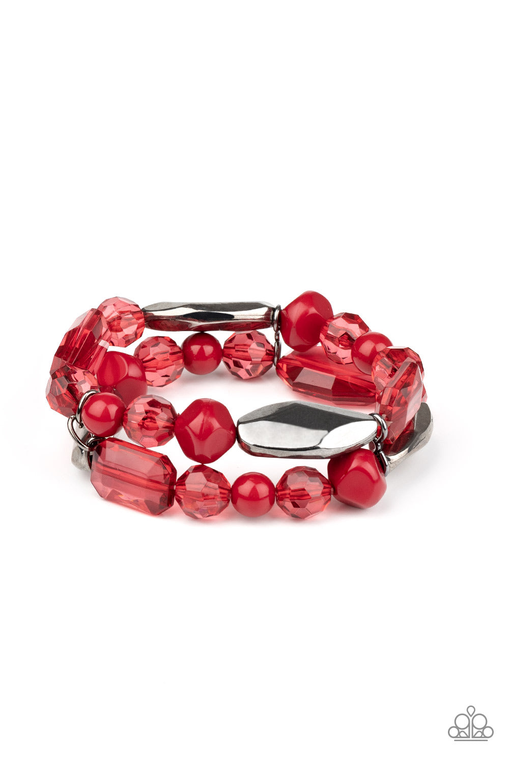 Rockin’ Rock Candy-Red Bracelet