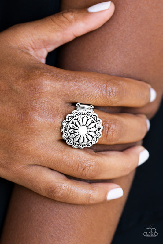 Daringly Daisy-White Ring