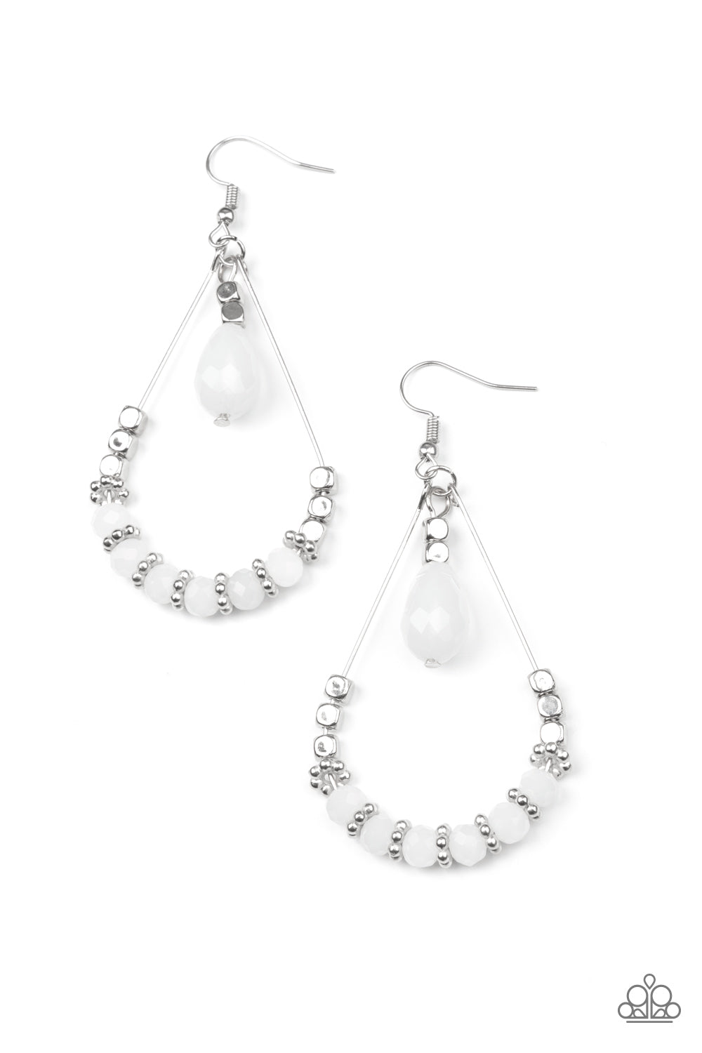 Lovely Lucidity-White Earring