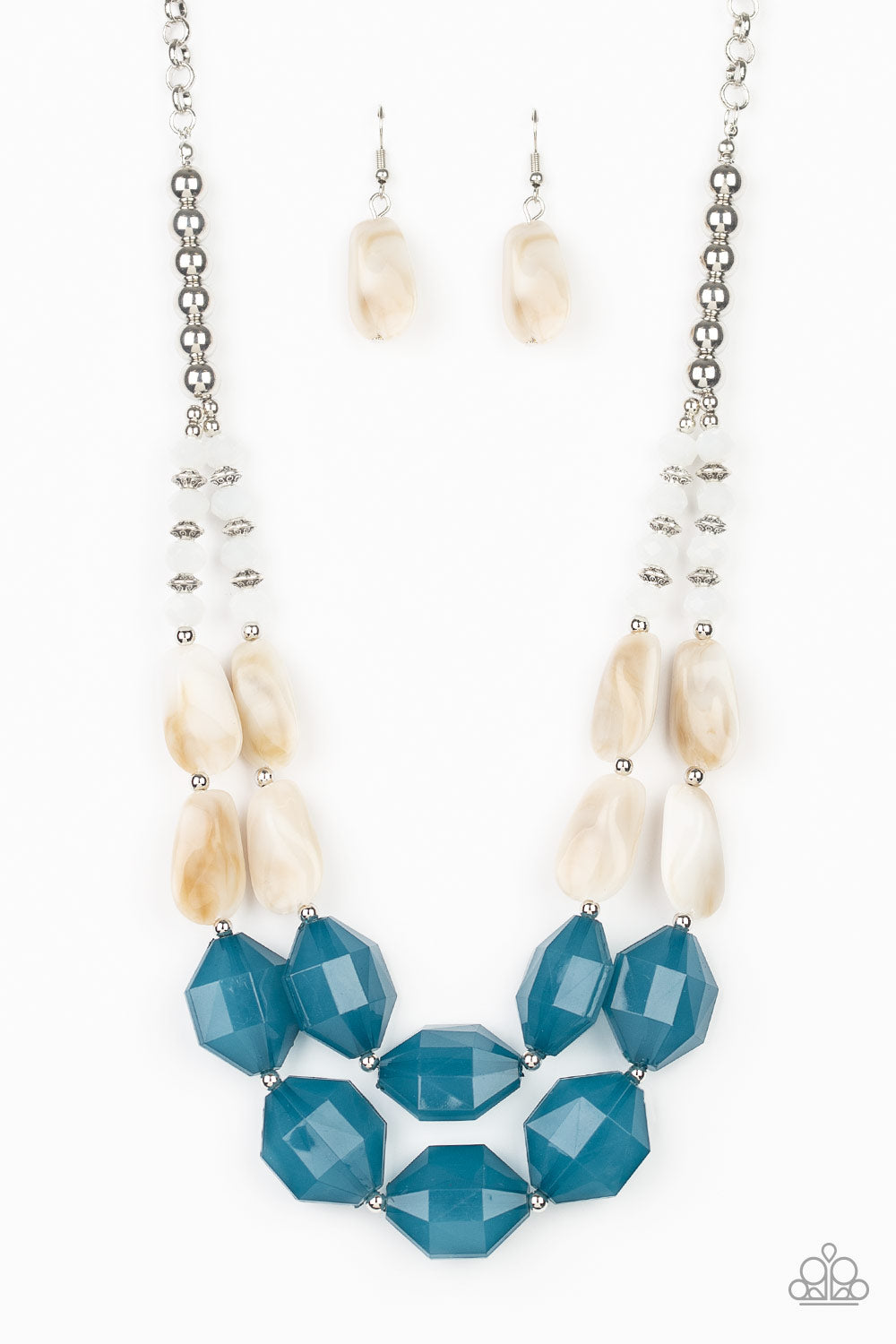 Seacoast Sunset-Blue Necklace