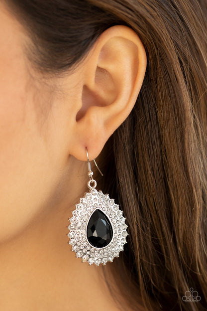 Exquisitely Explosive-Black Earring