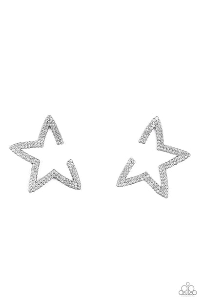 Star Player-Black Post Earring