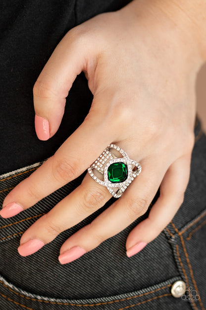 Triple Crown Twinkle-Green Ring