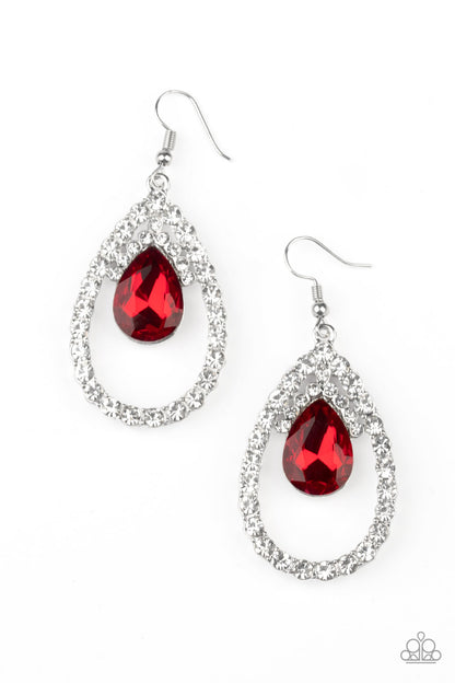 Trendsetting Twinkle-Red Earring