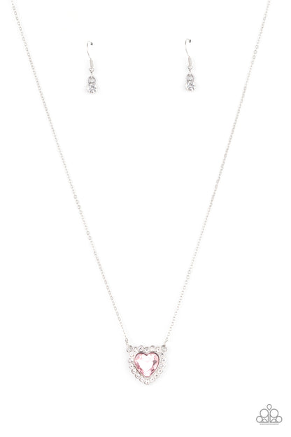 Out of the GLITTERY-ness of Your Heart-Pink Necklace