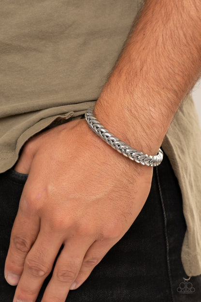 Tough as Nails-Silver Bracelet