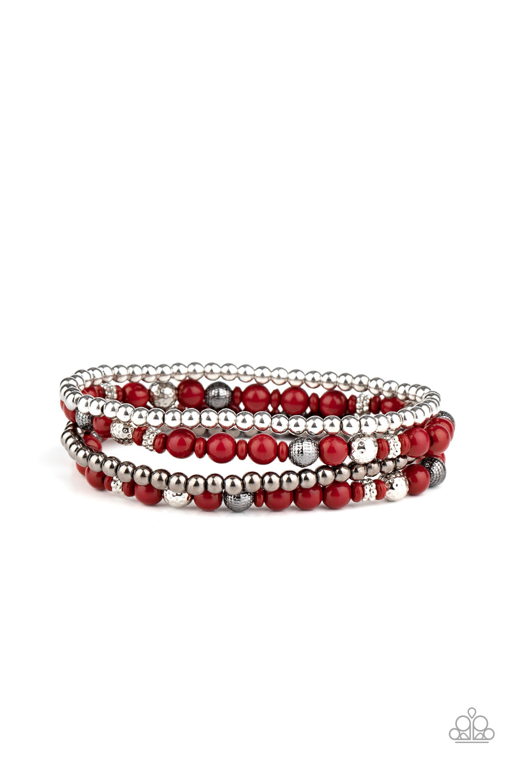 Stacked Style Maker-Red Bracelet