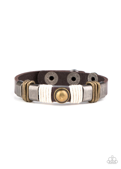 Rev It Up-Brown Urban Bracelet