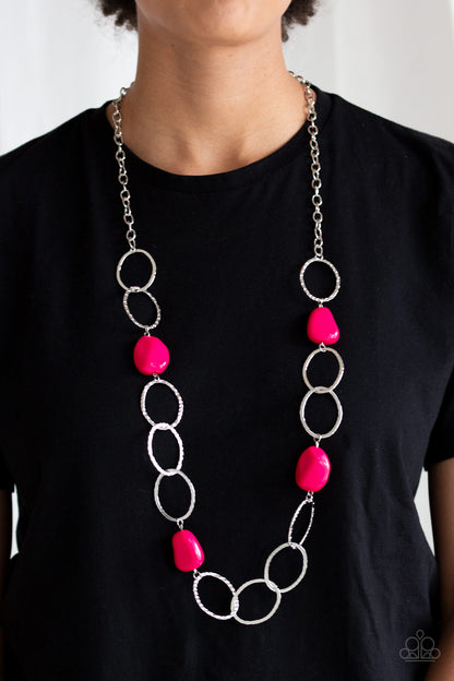 Modern Day Malibu-Pink Necklace