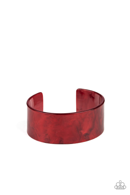 Glaze Over-Red Bracelet