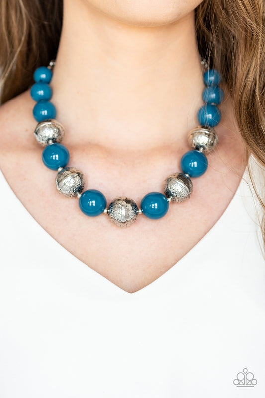 Floral Fusion-Blue Necklace