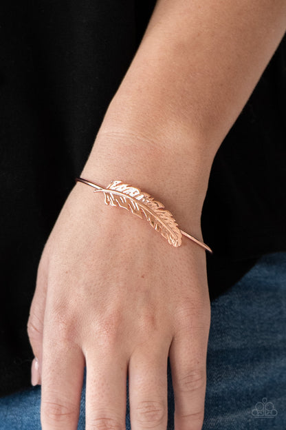 How Do You Like This Feather-Copper Bracelet