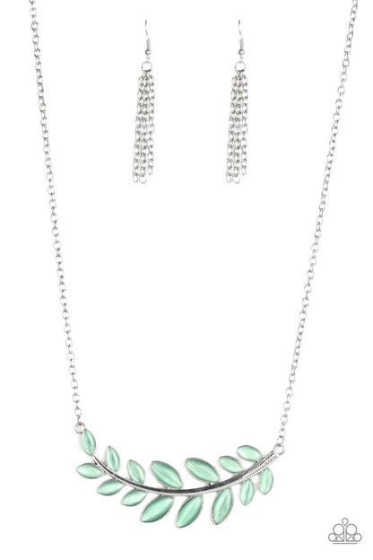Frosted Foliage-Blue Necklace