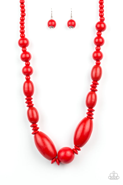 Summer Breezin-Red Necklace