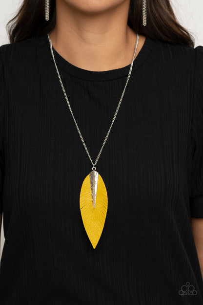 Quill Quest-Yellow Necklace