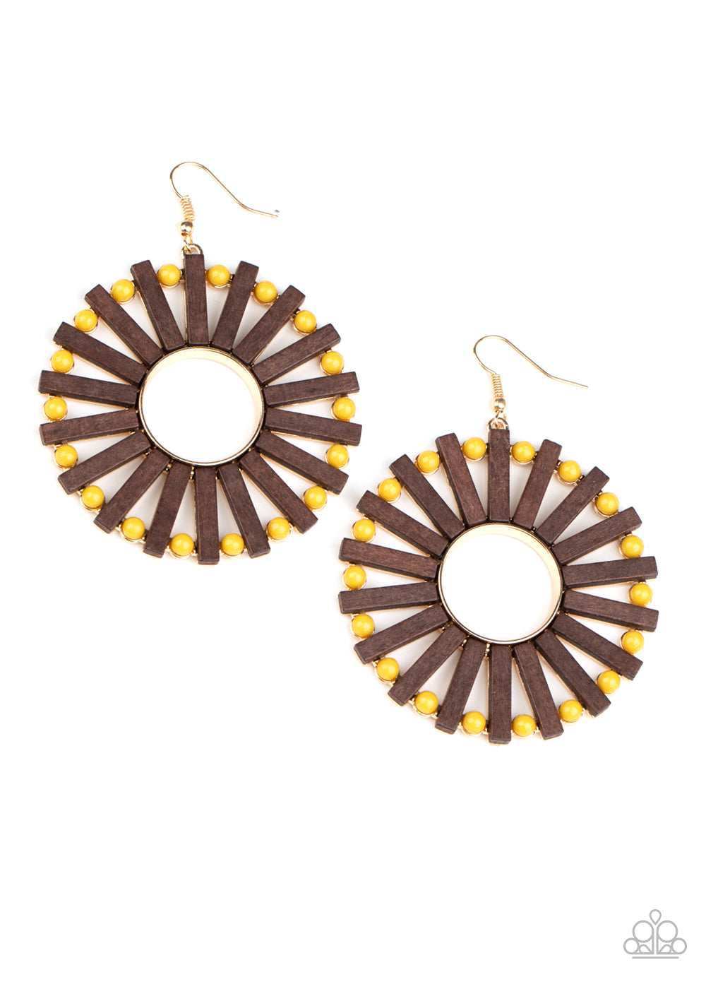 Solar Flare-Yellow Earring