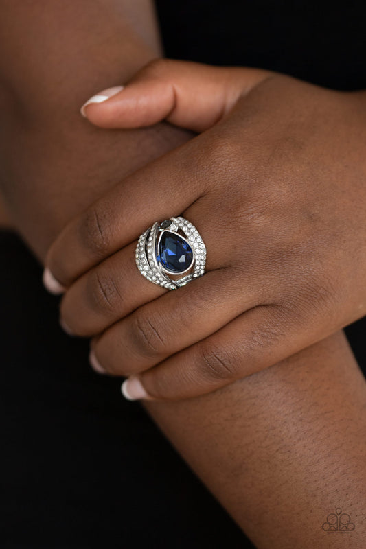 Stepping Up The Glam-Blue Ring