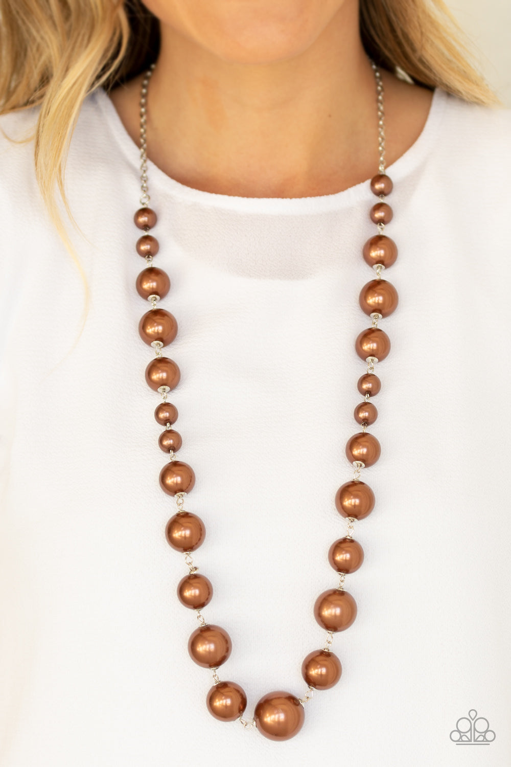 Pearl Prodigy-Brown Necklace