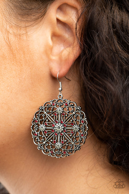 OH MANDALA! Red Earring