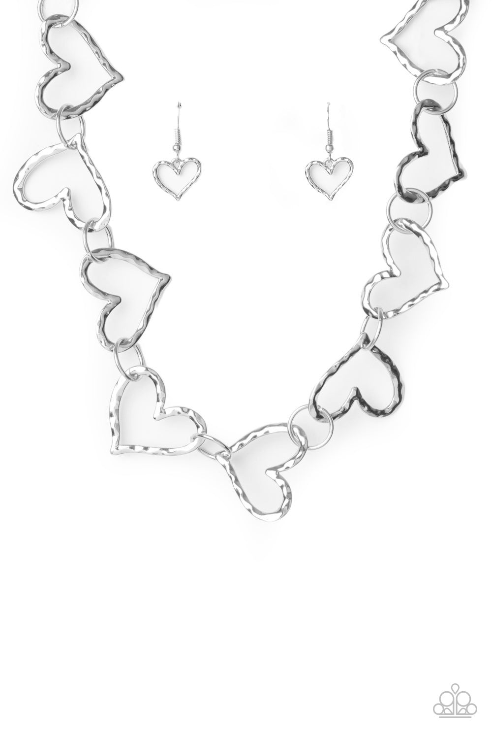 Vintagely Valentine-Silver Necklace