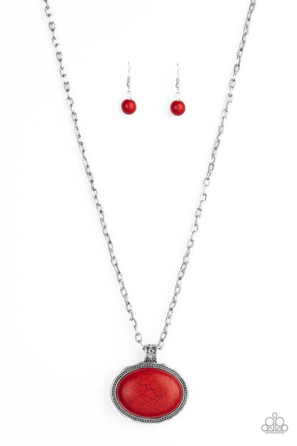 Sedimentary Colors-Red Necklace