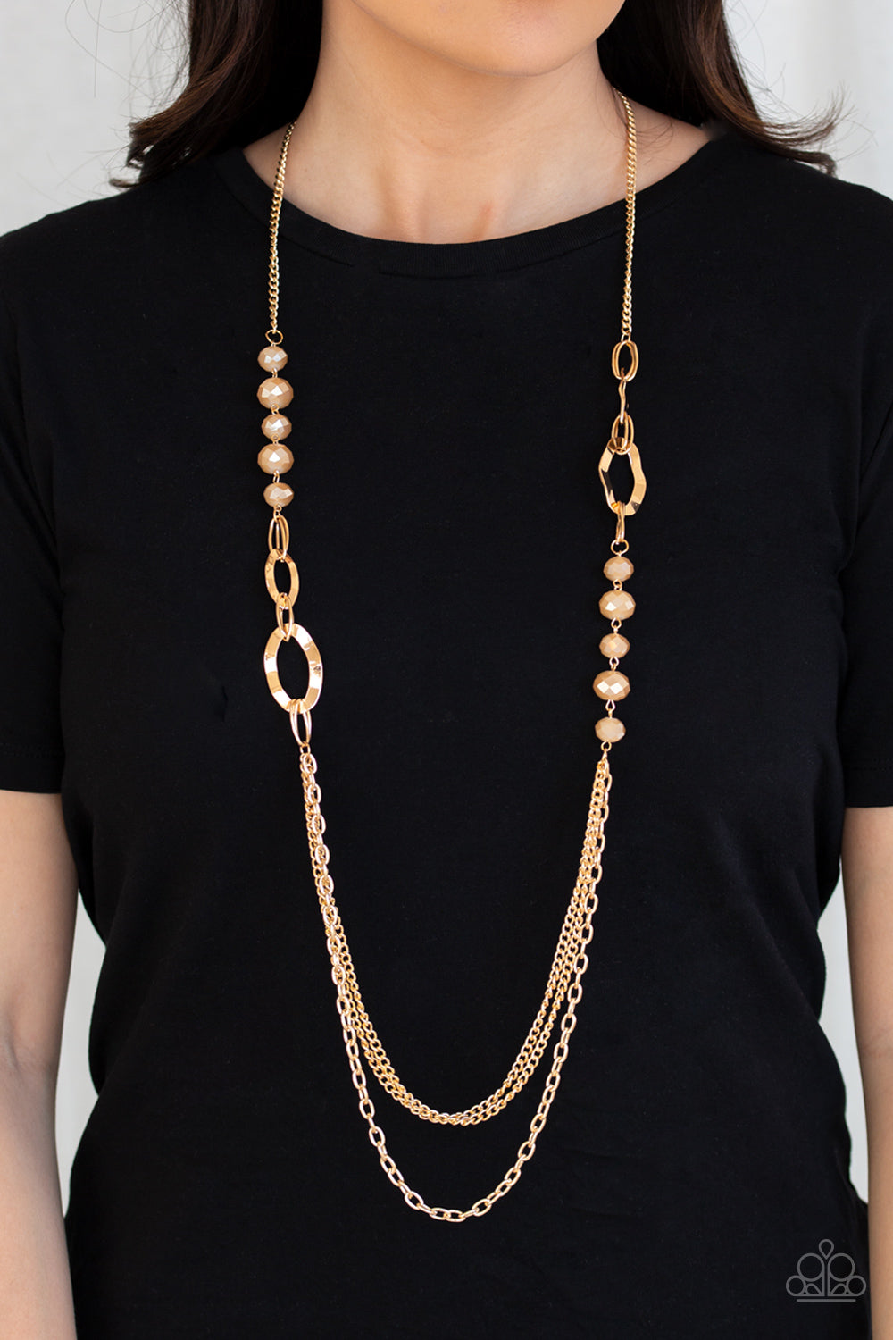 Modern Girl Glam-Gold Necklace