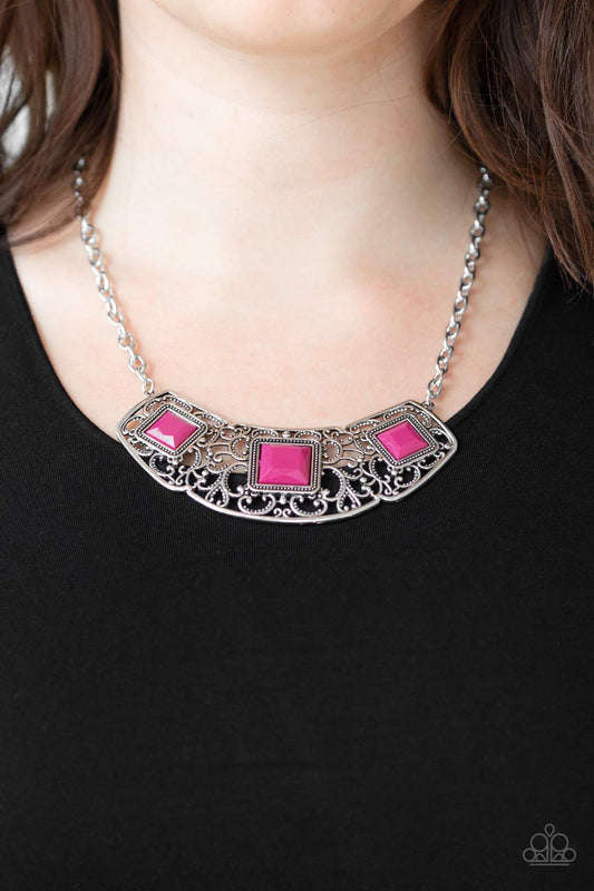 Feeling Inde-PENDANT-Pink Necklace