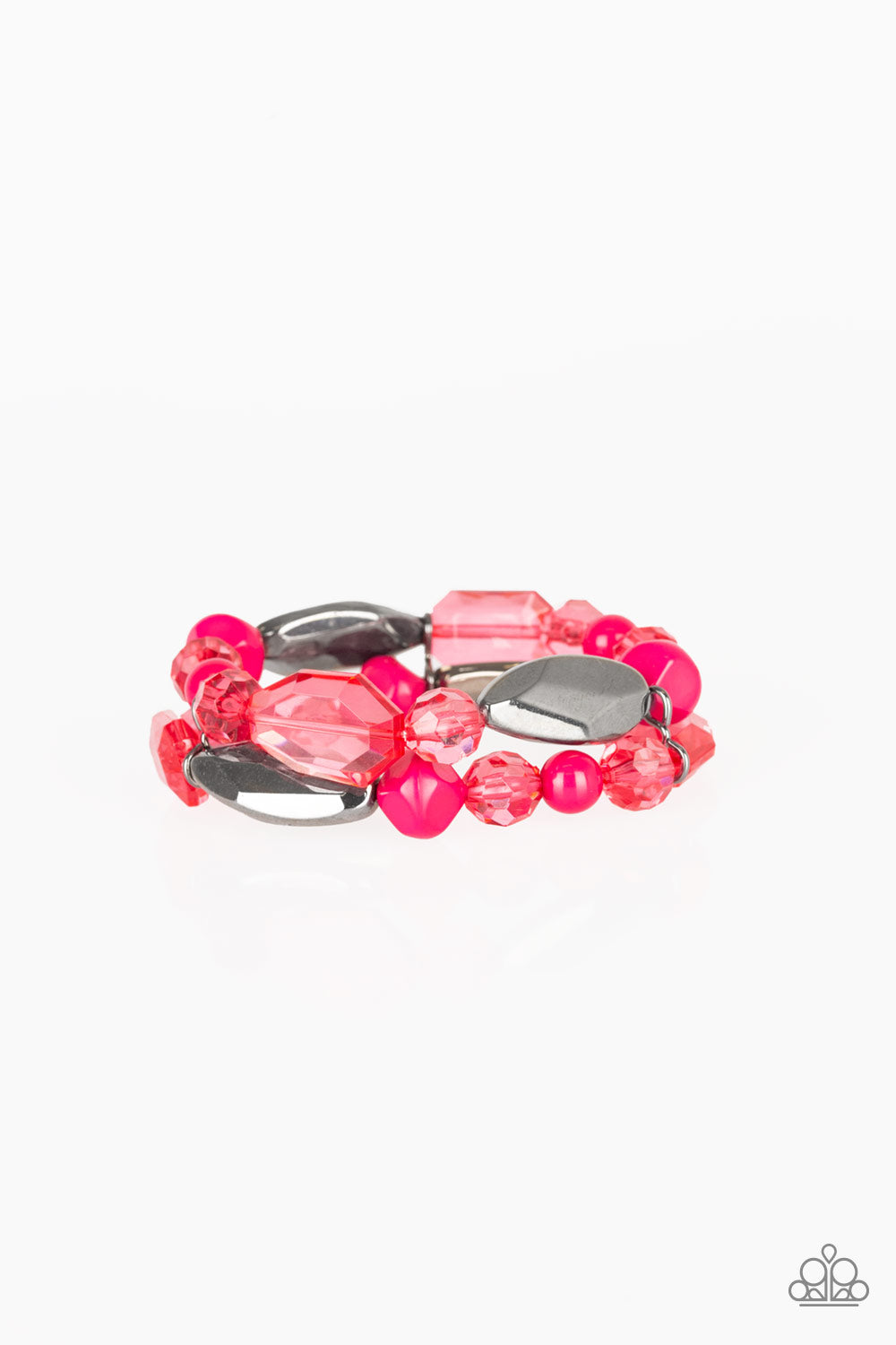 Rocking Rock Candy- Pink Bracelet