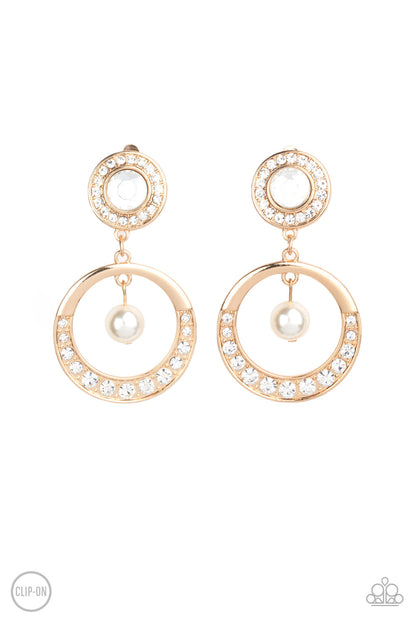 Regal Revel-Gold Clip-On Earring