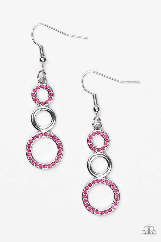 Bubble Bustle-Pink Earring