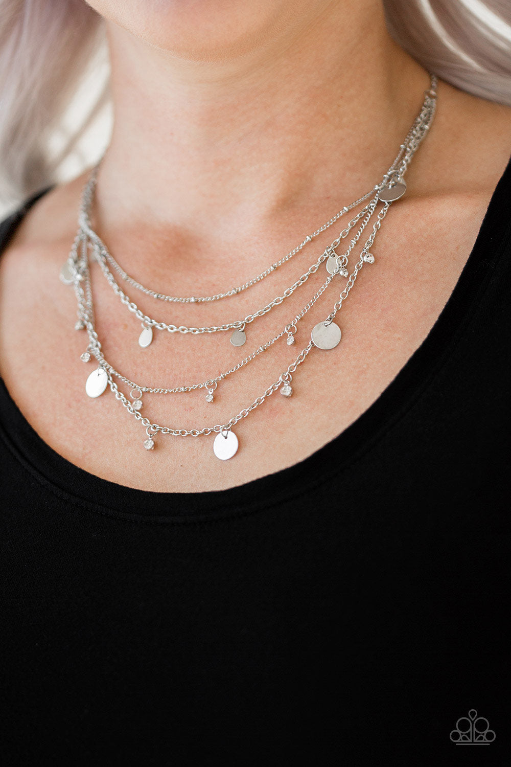 Classic Class Act-White Necklace