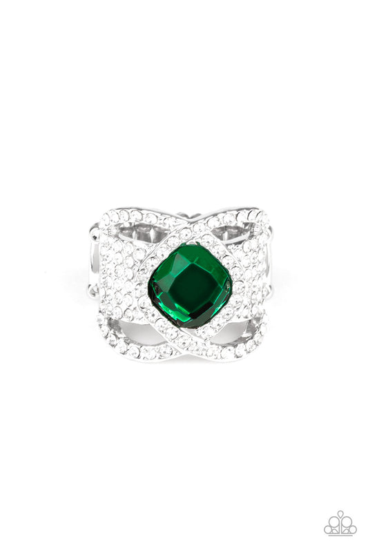 Triple Crown Twinkle-Green Ring