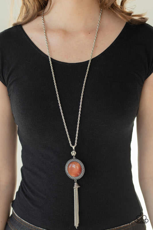 Serene Serendipity-Orange Necklace