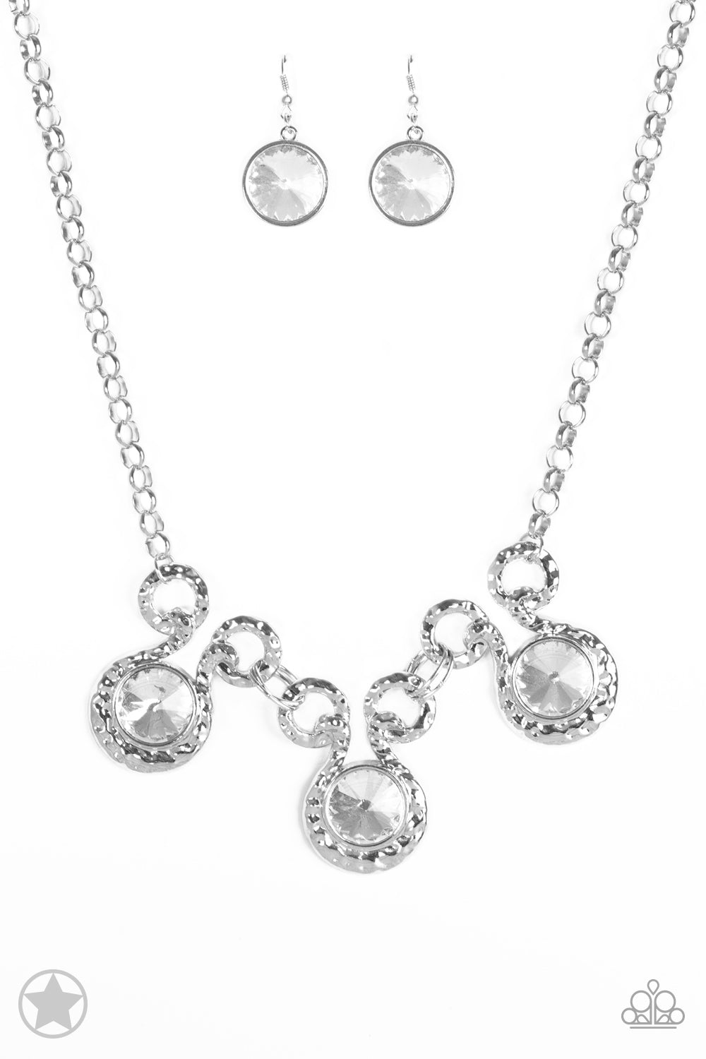 Hypnotized-Silver Blockbuster Necklace