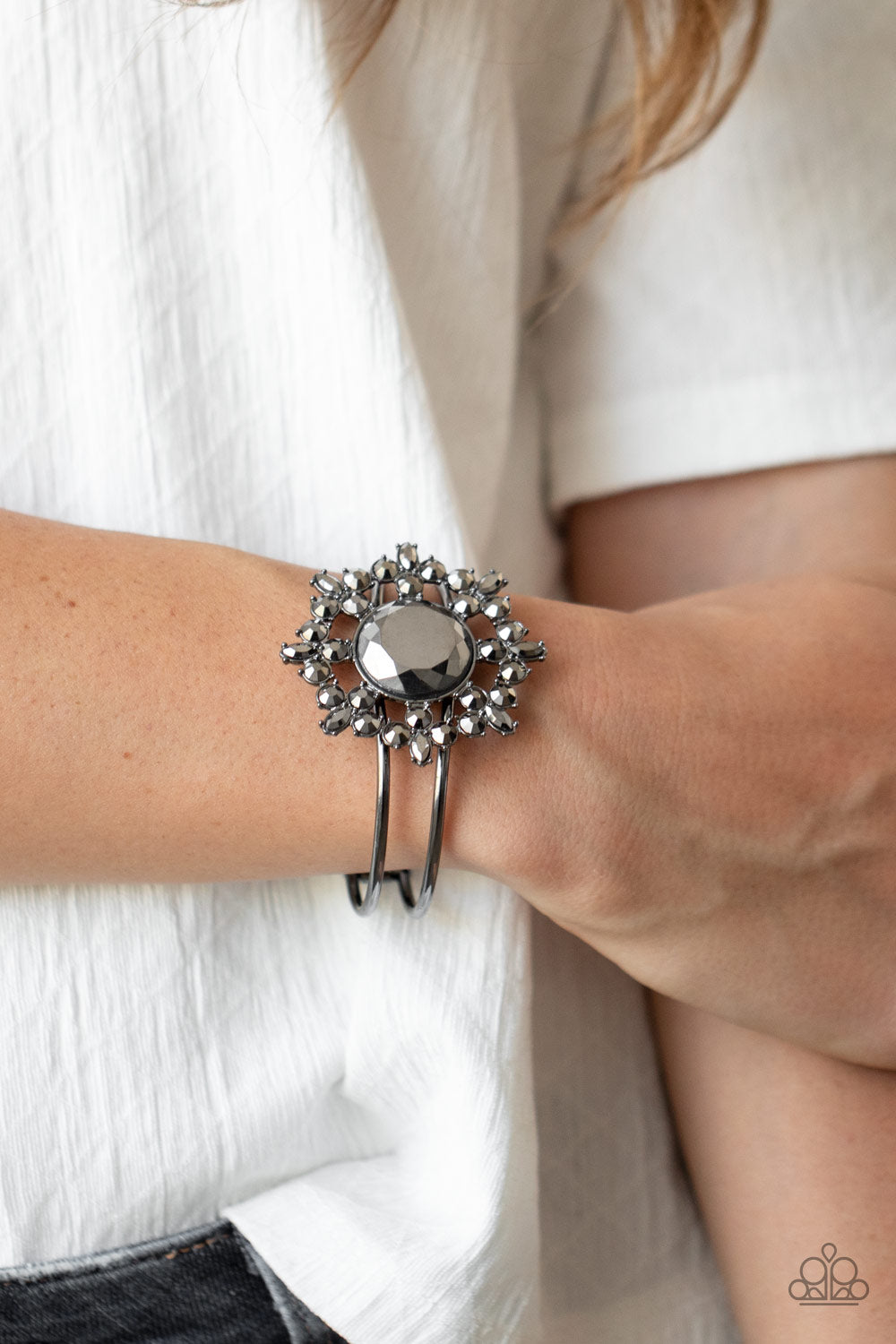 Elaborate Elegance-Black Bracelet