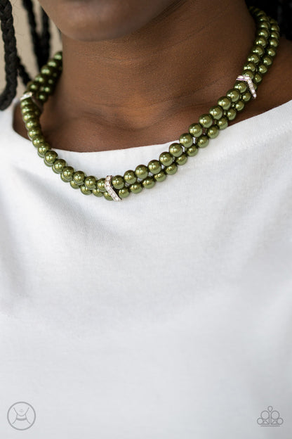 Put On Your Party Dress-Green Necklace