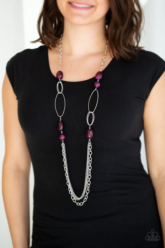 Pleasant Promenade-Purple Necklace