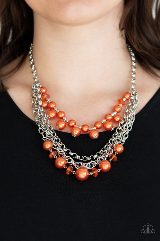 Rockin’ Rockette-Orange Necklace