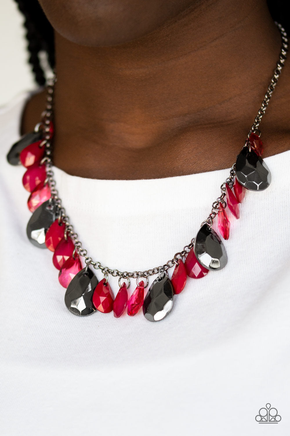 Hurricane Season-Red Necklace