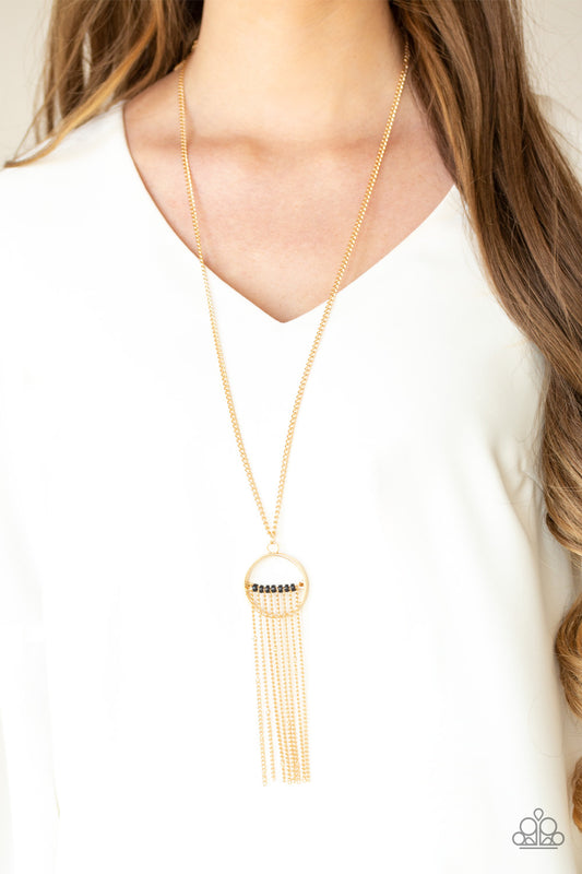 Terra Tassel-Gold Necklace