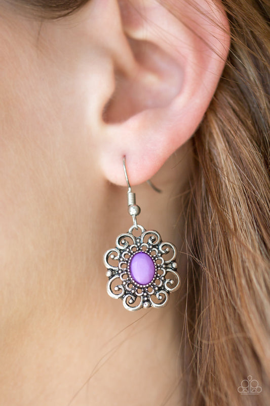 First and Foremost Flowers-Purple Earring